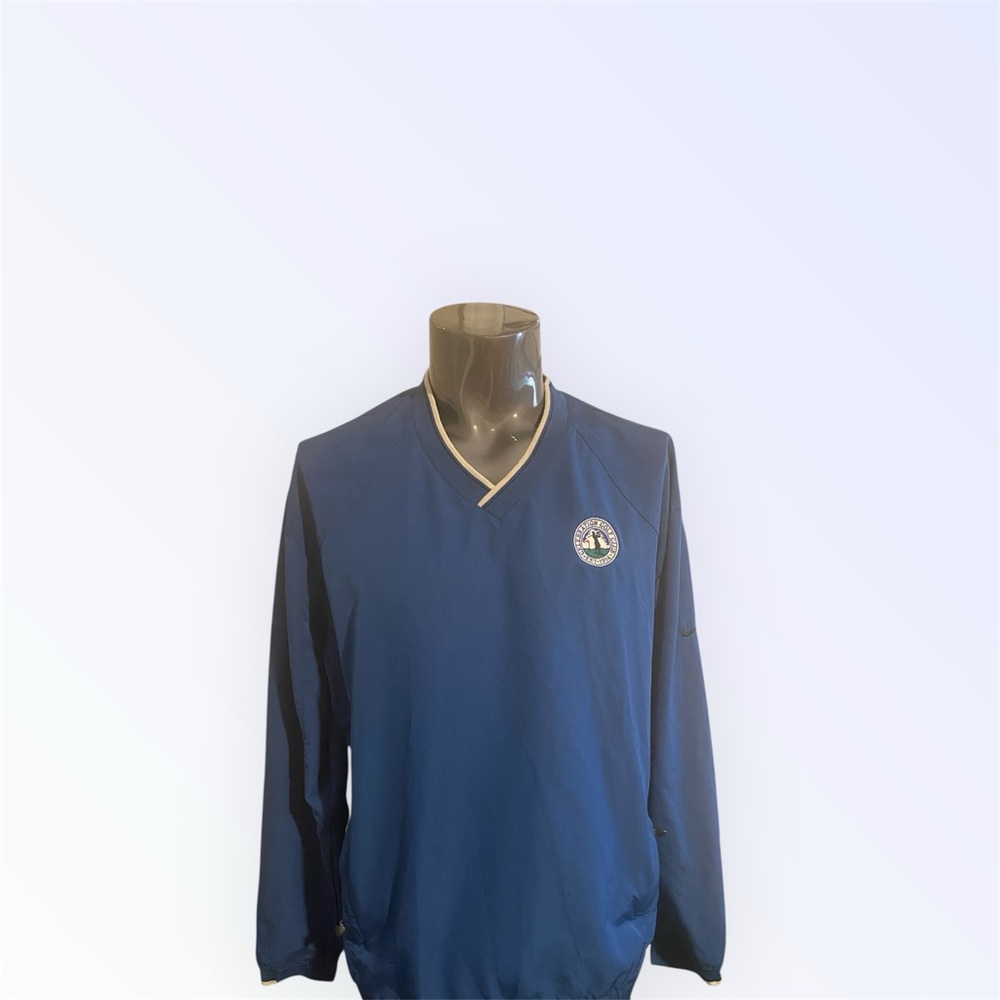 Blue Nike windbreaker Pullover with Golf Logo